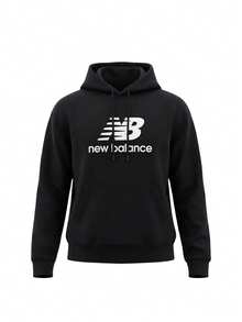 New Balance Essentials Women's Hoodie Black - Black - View 1