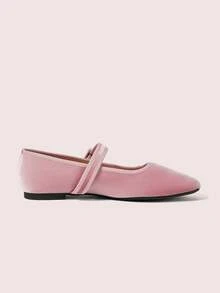 CUCCOO DOLLMOD 女士红色可爱平底鞋，简约时尚休闲日常穿着 - 淺粉色 - 查看 9