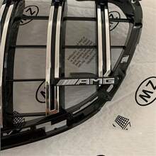 1Pc Suitable GT Model Grille Grille Car Logo Small Logo AMG Grille Car Sticker Buckle Modification - A - View 3