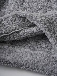 LOONEY TUNES X SHEIN 1 pieza Sudadera cómoda con bordado de conejo de dibujos animados linda para niño preadolescente - Gris - Ver 8