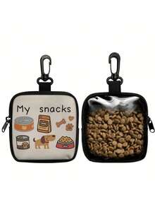 1 件装狗狗印花多色宠物训练遛狗包，带挂钩和拉链，可放置便便袋和收纳袋，解放双手设计，轻便耐用，适合户外活动、公园散步、旅行、日常使用，四季皆宜，宠物用品，狗狗配件，训练装备，狗主人必备。 - 彩色 - 查看 8