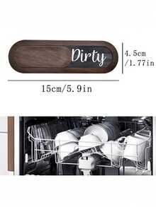 Biển báo "Sạch/Bẩn" nam châm gắn máy rửa chén, phụ kiện biển báo "Sạch/Bẩn" cho máy rửa chén, nam châm mềm siêu mạnh, không gây trầy xước, kèm keo dán tùy chọn, dễ đọc và dễ trượt. - Nhiều màu - Xem 4