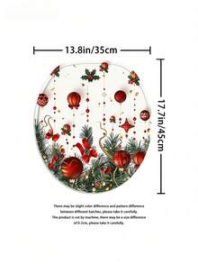 Bộ 4 món rèm tắm phòng tắm với các chi tiết trang trí như quả cầu, nơ, dây xích vàng và các phụ kiện khác, chống thấm nước và chống mài mòn, kèm 12 móc treo - Bao gồm cả tấm phủ bồn cầu, thảm tắm và thảm trải sàn - Chất liệu polyester chống trượt - Có thể giặt - Hoàn hảo cho trang trí ngày lễ, nhà cửa/phòng ngủ/nhà ở/trang trí theo phong cách miền Tây. - Nhiều màu - Xem 10