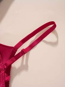 1 st. spets patchwork sexig push-up romantisk bystlös bh för kvinnor med liten byst