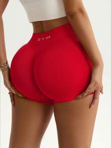 Easithlete 1 chiếc quần đùi thể thao cạp chun màu cà phê đậm, chất liệu dệt kim liền mạch, độ co giãn cao, thoải mái, thích hợp cho yoga, thể dục và các hoạt động ngoài trời. - Nhiều màu - Xem 7