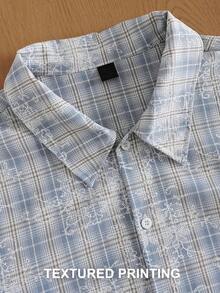 TOKVUE Áo sơ mi dài tay dáng ngắn 2 trong 1 dành cho nam - Nhiều màu - Xem 2