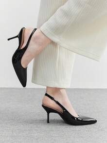 CUCCOO BIZCHIC 女士尖头高跟鞋，通勤和日常穿着皆宜的百搭高跟鞋 - 黑色 - 查看 2
