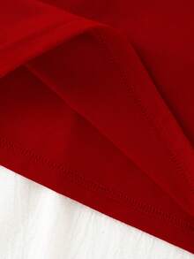 Valentine's Day 1pc Toddler Boys' Casual Creative Palm Heart Print Short Sleeve T-Shirt And Shorts Set, Comfortable Outfit For Valentine's Day Atmosphere Baby Red Outfit Boy Baby Streetwear Baby Designer Clothes Baby Casual Outfit Toddler Streetwear - Red - View 7