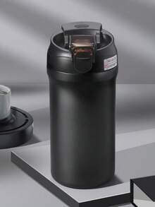 1 pièce, Gourde de voyage en acier inoxydable de 600 ml, convient pour les boissons chaudes et froides, crème. Excellent cadeau pour la vaisselle, les articles de cuisine, les fournitures scolaires, les accessoires de voyage en été et en hiver 2025 Rentrée des classes - Multicolore - Voir 14