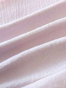 GlowEve Quần dài nữ kiểu dáng thường ngày, màu trơn, chất liệu vải dệt họa tiết, xếp ly, phối nhiều mảnh, thích hợp cho mùa xuân/hè. - Hồng - Xem 3