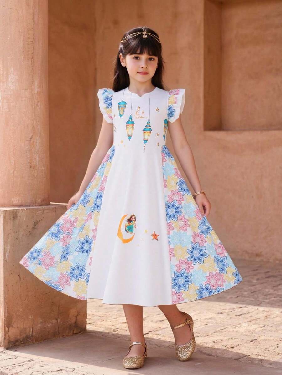 Sleeveless Long Dress, Minimalist & Fashionable For Teenage Girls Girls Long Maxi Dress Girls Boho Dress Girls Floral Dress - Multicolor - View 1