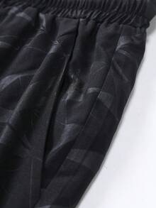 Acti Log 男士抽绳腰带口袋牛头印花休闲百搭日常户外运动短裤 - 彩色 - 查看 6
