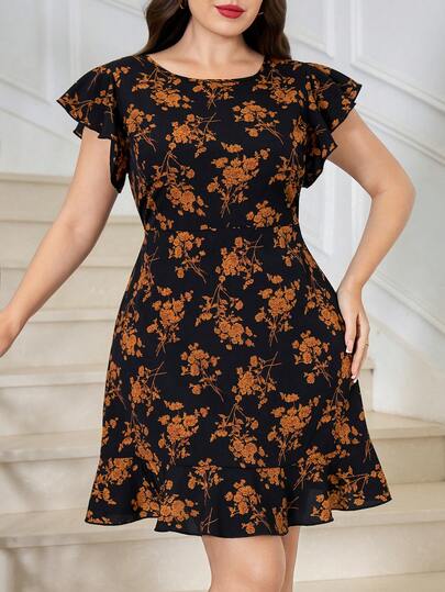 Reflora Plus Size Elegant Floral Print Commuter Dress, Summer Birthday Dresses For Women Birthday Outfits For Women Carnival Costume Carnival Women Look 2026 Women Carnival Costume Carnival Outfit Carnival Costume For Women Women's Carnival Costume Vacation Outfits Women Holiday Outfits For Women Summer Holiday Outfits Summer Vacation Outfits Spring Outfits For Women Spring Outfit Women Spring Break Outfits Summer Outfits For Women Summer Clothes Summer Vacation Outfits Summer Outfits For Woman Summer Clothes Women Floral Dress Floral Dresses For Women Flower