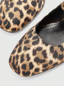 CUCCOO BIZCHIC Zapatos planos de moda para mujer - Estampado de leopardo - Ver 7