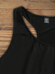 SHEIN LUNE Top de tirantes ajustado con estampado de flores y calavera de talla grande para mujer, informal para el verano - Negro - Ver 5