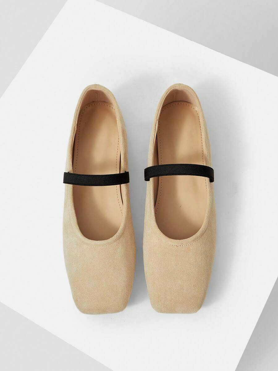 Mnmlis Giày bệt đơn giản, tiện dụng, dễ đi lại dành cho nữ - Màu Khaki - Xem 1