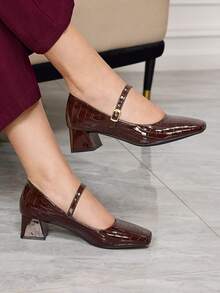 Sleekvia Women Pumps Valentine's Day - Burgundy - View 4