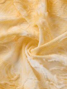 Opulessa Summer Spring Vacation Elegant Casual Going Out Beach Women's Cutout Stylish Fitted Blouse, Versatile Wear - Yellow - View 9