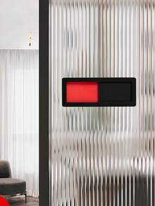 1个“请勿打扰”标志牌，使用中/空置门牌，洗手间有人/无人使用挂牌，最佳礼品 - 黑色 - 查看 4