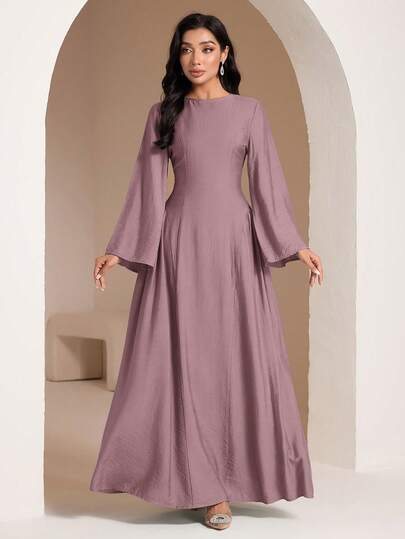 Veilorie Kadınlar için arkadan bağlamalı nane yeşili yaz elbisesi.