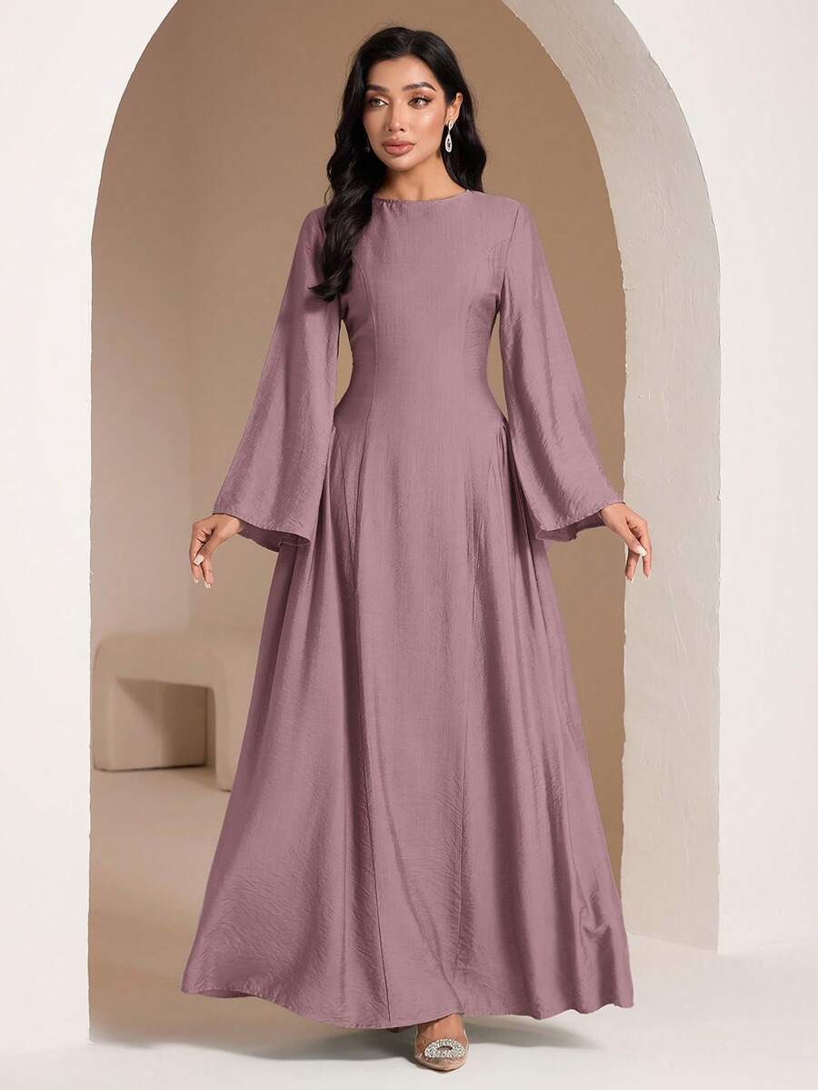 Veilorie Đầm màu xanh bạc hà cho nữ, có dây buộc phía sau, thích hợp cho mùa hè. - Màu Lilac Tím - Xem 1