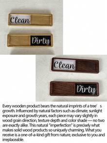 Dishwasher Magnet Clean Dirty Sign, Clean Dirty Sign Accessories For Dishwasher Non-Scratch/Super Strong Soft Magnet With Optional Adhesives/Easy To Read & Slide - Multicolor - View 7