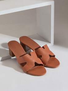 SHUZIA 女士镂空时尚舒适高跟凉鞋