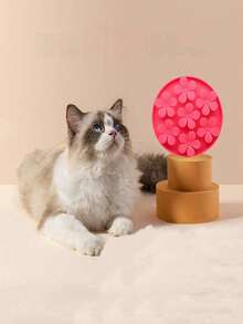 1 pieza Plato para lamer de mascotas, Comedero lento para mascotas, Juguetes interactivos con ventosa para perros y gatos - Multicolor - Ver 9