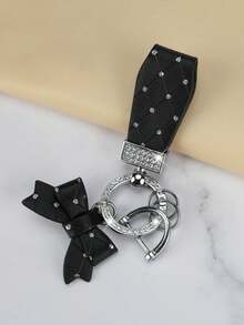 1 pieza Llavero de mariposa de cristal premium, elegante llavero de coche para niña - Multicolor - Ver 8