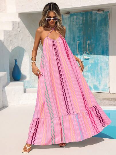 Vivid Eden Women's Vacation Casual Halter Backless Floral Print Dress,Vacation,Summer Vacation Outfits Women, Summer Outfits Women, Summer Outfits Woman, Women Summer Outfits,Beaches Vacation Dress Dress Summer Woman S Dresses Summer,Spring To Summer,Vacation Outfits Women,Holiday Outfits For Women,Beach Outfit For Women,Sun Dresses For Women,Ummer Beach Dresses, Back-To-School Outfits, Very Simple Outfits, Women's Country Style Clothing, Office Wear, Old-Fashioned Style, Teacher's Outfits, Date Wear, Graduation Season Dresses, Women's Dresses, Spring/Summer Casual Dresses, Summer Dresses.