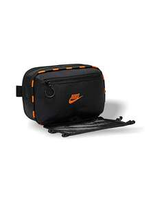 Nike Túi đeo hông HaywardPatrol XBody Bag Unisex ngoài trời, thoáng khí, nhẹ, trang trí, đa năng, có logo, màu trơn, dễ giặt, dùng hàng ngày đi học, màu đen cam HJ8229-010 - Đen/Cam - Xem 5