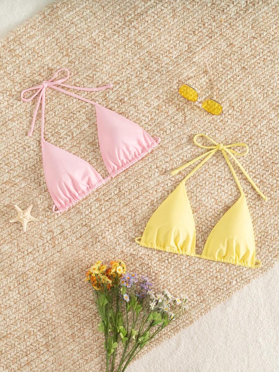 Swim Mod 2pcs Women Beach Vacation Bikini Swimwear Top