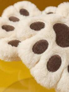 Joivida 猫爪露指手套，保暖内衬，防滑设计，适合书写打字，秋冬季圣诞节礼物，节日礼物之选，北欧风必备单品 - 彩色 - 查看 11