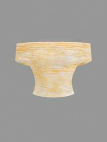 Opulessa Summer Spring Vacation Elegant Casual Going Out Beach Women's Cutout Stylish Fitted Blouse, Versatile Wear - Yellow - View 3