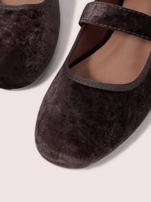 CUCCOO DOLLMOD Women's Casual Versatile Commute Simple Buckle Flats Spring Shoes - Coffee Brown - View 8
