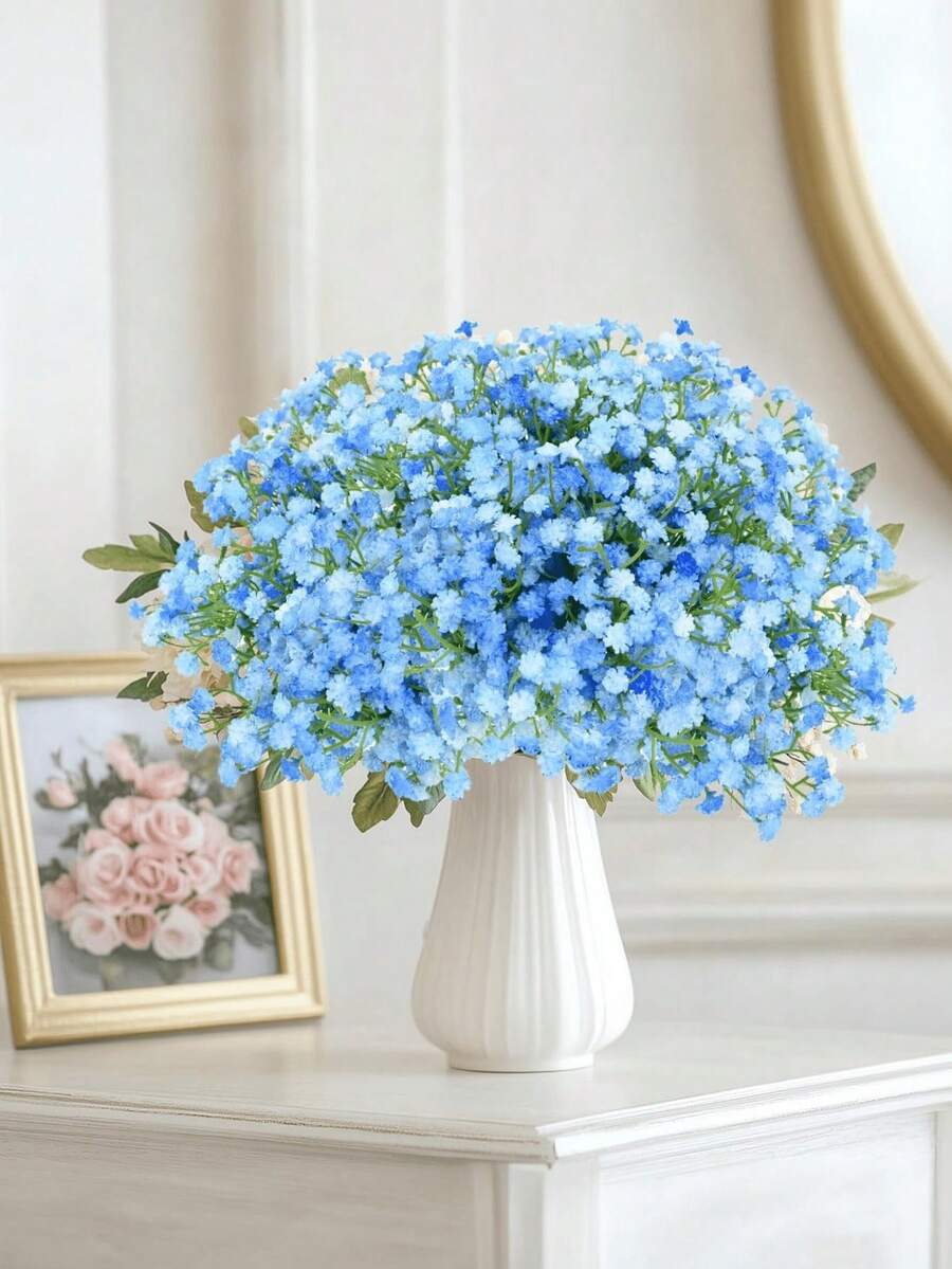 1支/3支/6支/12支仿真满天星花束，多枝设计，28厘米逼真花卉装饰，适用于婚礼、情人节、生日、周年纪念日、家居、书桌、卧室、浴室、房间装饰、秋季 - 彩色 - 查看 1