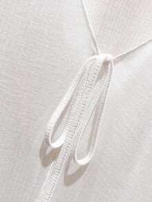 Resyla Lace Trim Camisole Dress Cover Up, Long Sleeve Knit Sheer Cover Up Top For Women, Summer