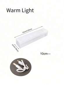 1 đèn LED cảm biến chuyển động tủ, đèn ngủ sạc USB từ tính (10/20/30/50cm) dùng để chiếu sáng trong nhà bếp, phòng ngủ, tủ, tủ quần áo, cầu thang, hành lang - trắng - Xem 17