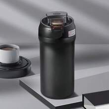 1 pièce, Gourde de voyage en acier inoxydable de 600 ml, convient pour les boissons chaudes et froides, crème. Excellent cadeau pour la vaisselle, les articles de cuisine, les fournitures scolaires, les accessoires de voyage en été et en hiver 2025 Rentrée des classes - Multicolore - Voir 19