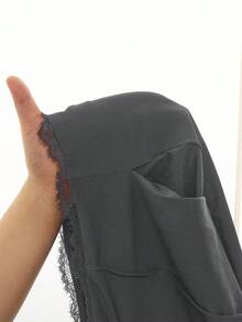 BizChic 酒红色薄纱蕾丝阔腿裤，适合音乐节、派对、婚礼、都市时尚、通勤、浪漫休闲、商务休闲等场合，优雅迷人，也适合日常穿着、工作、约会、音乐节等场合。