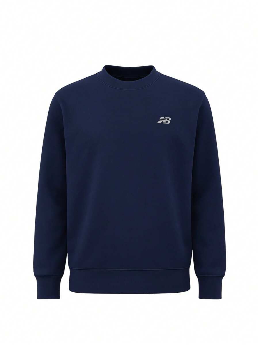 New Balance Essentials Men's Sweatshirt Navy Blue - Navy Blue - View 1