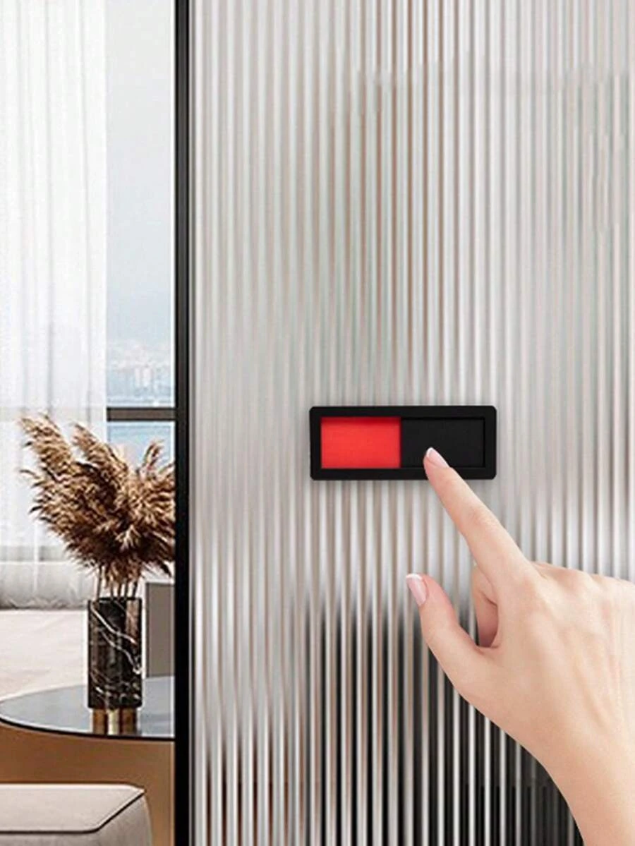 1个“请勿打扰”标志牌，使用中/空置门牌，洗手间有人/无人使用挂牌，最佳礼品 - 黑色 - 查看 1