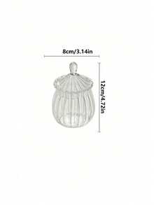 Madebyblanc 1 hũ đựng đường vuông trong suốt kiểu Châu Âu làm bằng thủy tinh, thích hợp dùng làm hộp đựng trà, cà phê và trái cây khô. (Món quà Ramadan) - Nhiều màu - Xem 4