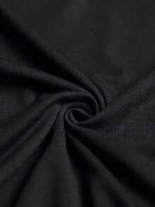 INAWLY Áo thun nữ cổ tròn in chữ, áo thun họa tiết mùa hè dành cho nữ. - màu đen - Xem 6