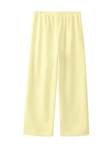 GlowEve CURVE 两件套休闲刺绣半拉链套头卫衣，加大码，浅黄色 - 黃色 - 查看 4