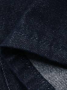 Dazy Kids Quần jeans ống rộng có túi, cài nút, kiểu dáng thường ngày, đa năng dành cho bé trai tuổi teen. - Rửa tối - Xem 8