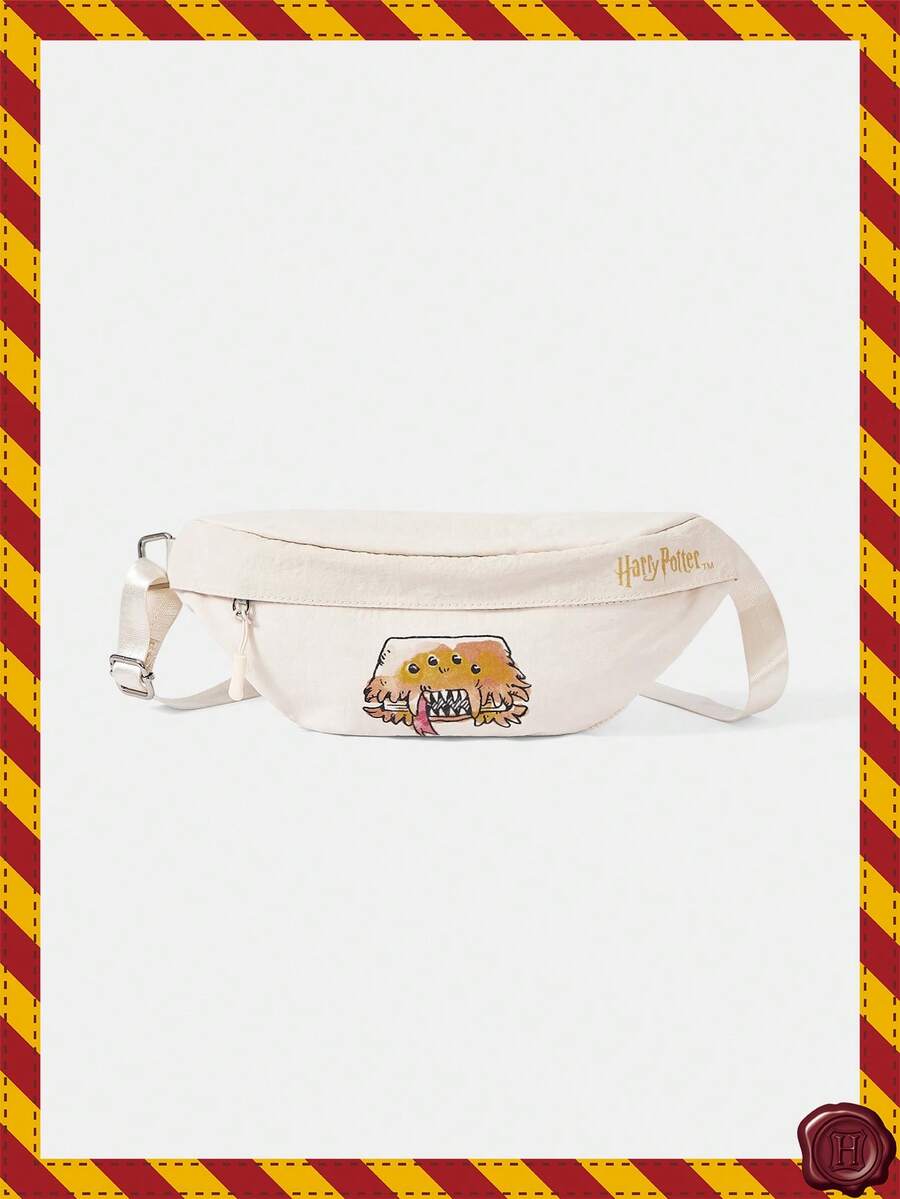 HARRY POTTER X SHEIN Luminous Shoulder Tote Bag - Beige - View 1