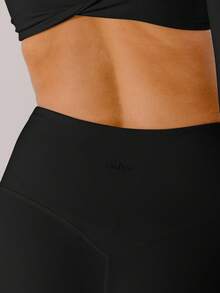 Aralina Leisurewear Active 粉彩粉色高腰提臀运动紧身裤 - 黑色 - 查看 3