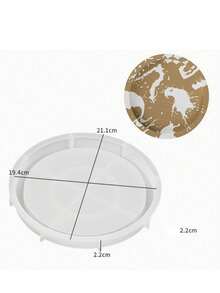 Oval Tray Resin Casting Molds - Silicone Molds For Jewelry Bowl, Basin, Plaster, Concrete - White - - View 15