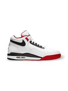 Nike Flight Legacy 男士篮球鞋 透气轻便吸汗 弹性好 标志纯色 易洗 多功能 运动户外 学校 白色 黑色 红色 BQ4212-100 - 白色/黑色/紅色 - 查看 3